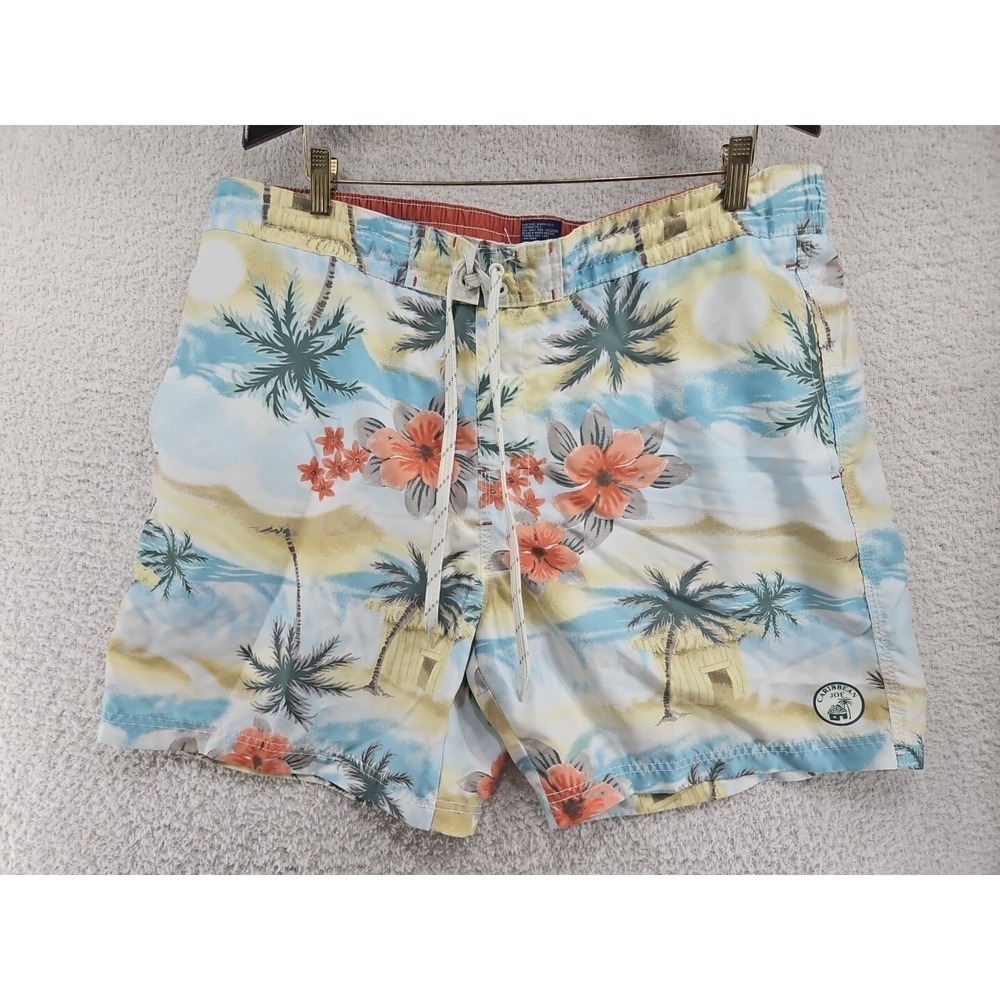 Caribbean Joe Green Beach Mesh Lined Swim Trunks Pool Mens Tag 2XL Fits 40